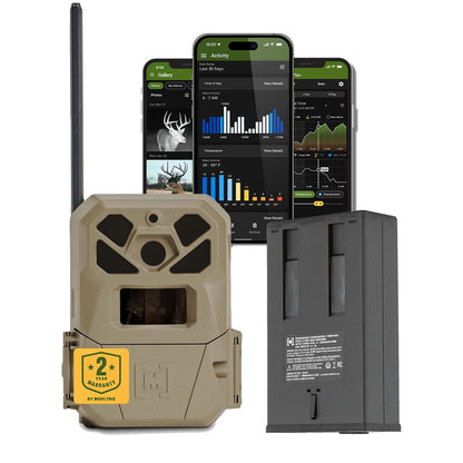 Moultrie Edge 2 Pro Cellular Trail Camera - Auto Connect Nationwide 4G LTE - On Demand 40MP Photo - 1440P Video with HD Audio - Ai False Trigger Elimination - 100 Ft Detection Range - No-Glow Flash