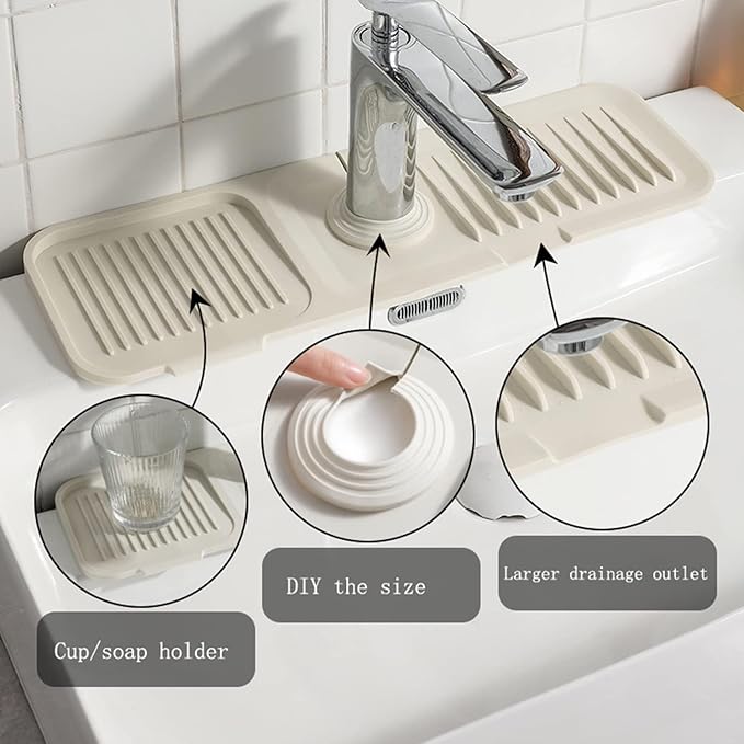 Silicone Faucet Splash Guard Mat