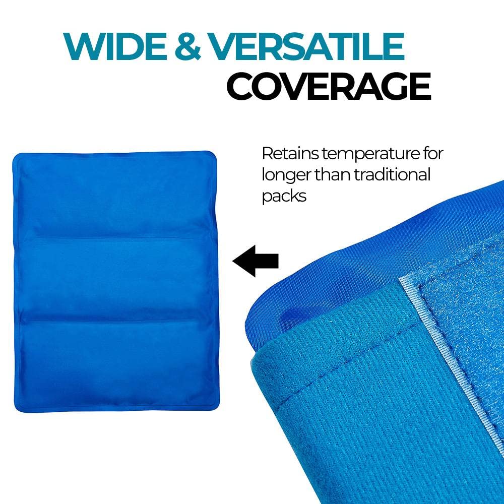 BODYPROX Flexible Large Gel Ice Pack for Shoulders, Arms, Back and Thighs. Hot & Cold Therapy Wrap