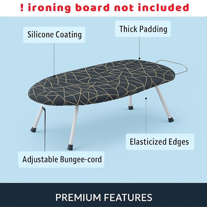 SAVUK 12 X 30 inch Smart Table top Ironing Board Cover and Pad