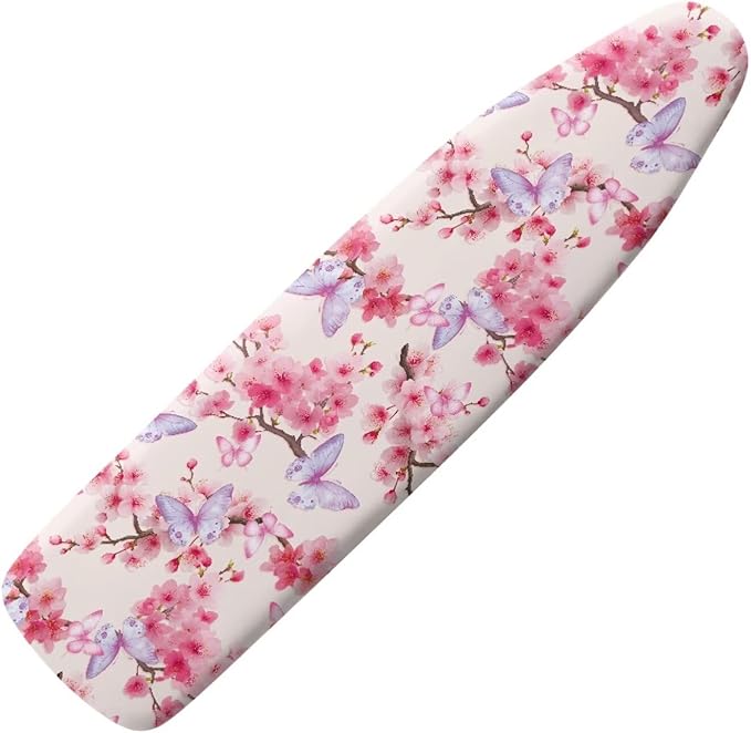 Butterfly Cherry Blossoms Pattern Ironing Board Cover 15x54 Inch Standard