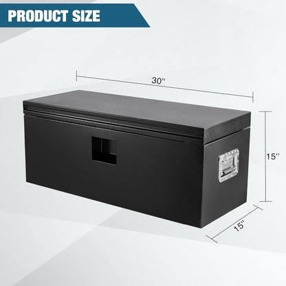ExploreHorizon Steel Heavy Duty Truck Bed Tool Box, Door with Double Sided Hydraulics Rods for Trailer Truck Pick Ups