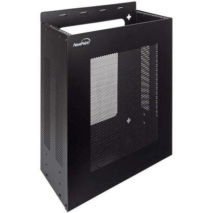 NavePoint 4U Server Rack, Vertical/Horizontal Wall Mountable Rack with Vented Enclosure for 19" IT Equipment, Cable Modems, Telecom, A/V