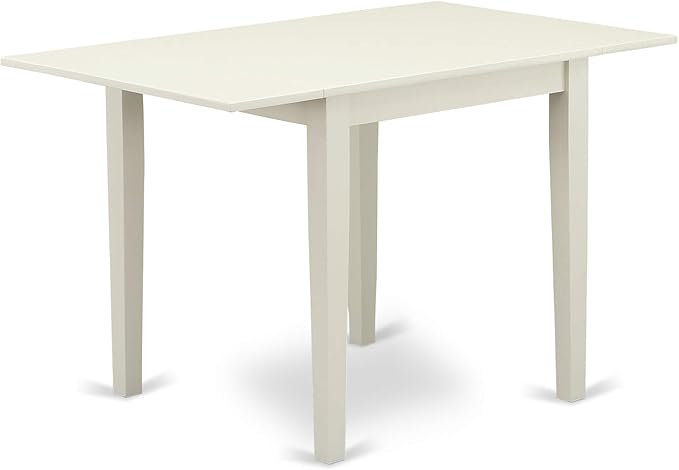 East West Furniture NDVA5-LWH-W 5 Piece Dining Table Set