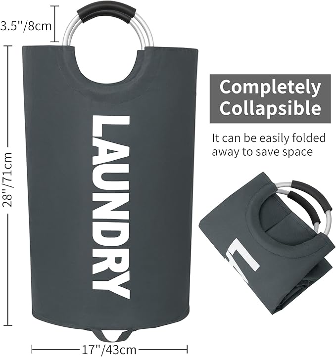 ZEROJETLAG 115L X-Large Laundry Basket Collapsible Hamper