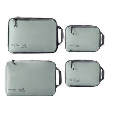 Eagle Creek Pack-It Isolate Carry-On Set - Compact Compression Cube Set for Optimizing Luggage Space - Convenient Top Handle - Internal Storage Divider - Water-Resistant - Washable - Storm Grey