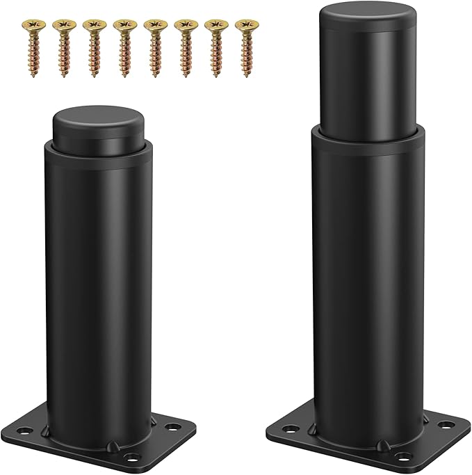 7"-12" Metal Adjustable Furniture Legs, Adjustable Height Replacement Legs