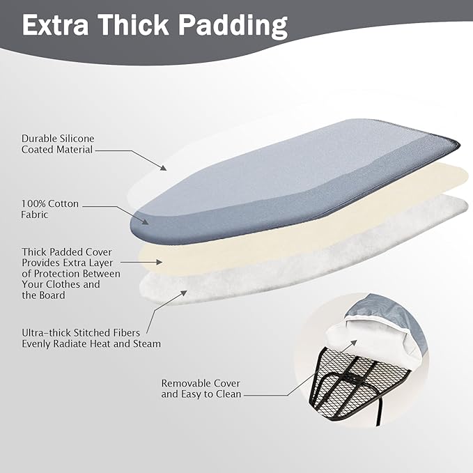 SheeChung Small Tabletop Ironing Board 32" Lx12 W, Folding Ironing Board