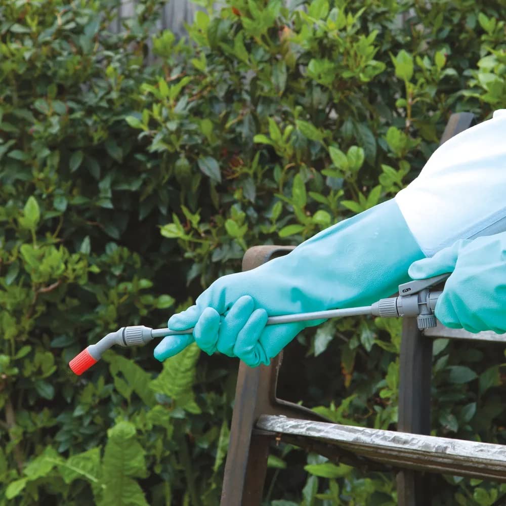 SHOWA 730 Nitrile Cotton Flock-lined Chemical Resistant Glove, Large (Pack of 12 Pairs)