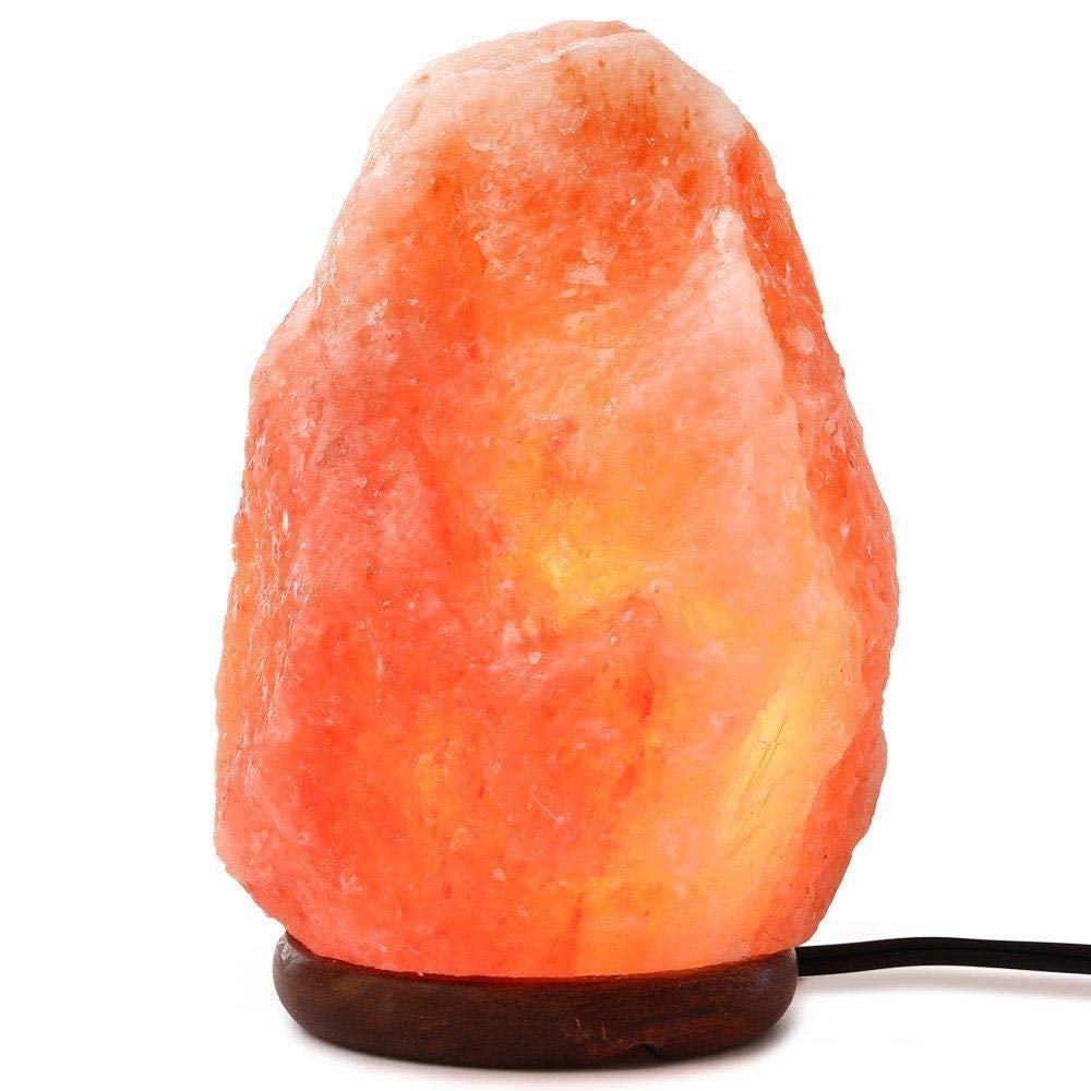 Needs&Gifts 2-3 KG Prime Quality 100% Original Himalayan Crystal Rock Salt Lamp Natural from Foothills of The Himalayas Beautifully Hand Craft Comes with Complete Electric Fitting Guaranteed