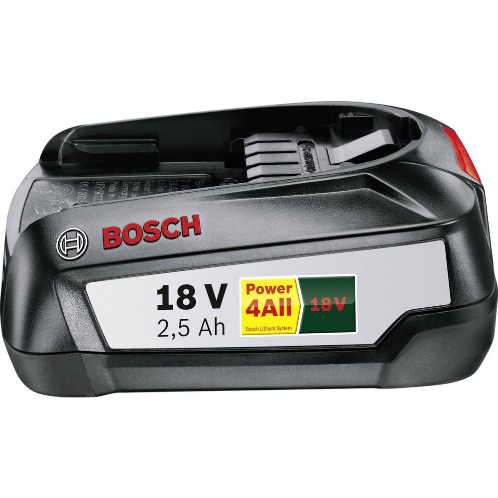 Bosch 1600A005B0 Battery Pack PBA 18V 2.5Ah W-B, 18 V, Black