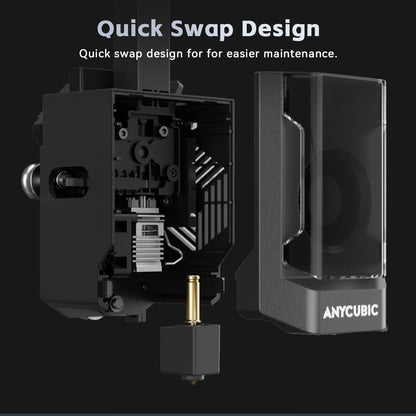 ANYCUBIC Kobra 3 Hotend 3D Printer Extruder Print Head with Silicone Sock 0.4mm Brass Nozzle 24V Ceramic Cartridge Heater Without Heat Sink for Kobra 3,Kobra 3 Combo 3D Printers