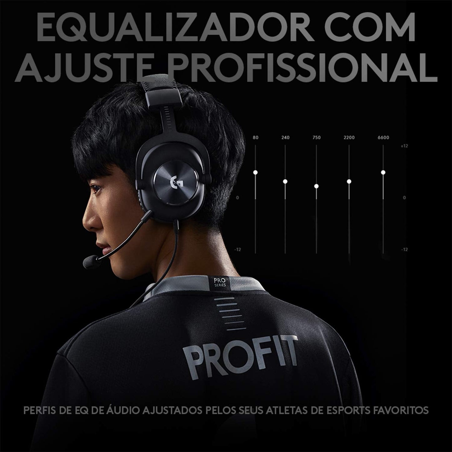 Logitech G PRO Gaming Headset 2nd Generation Comfortable and Durable with PRO-G 50 mm Audio Drivers, Steel and Memory Foam, for PC,PS5,PS4 - Black