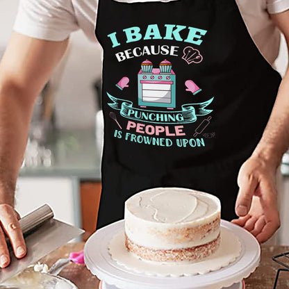 Xmeden Funny Baking Apron for Women - Cute Cooking Aprons for Adults with 2 Pockets, Baking Supplies &Essentials for Home Bakers, Kitchen Apron Gifts for Mother's Day Birthday Christmas