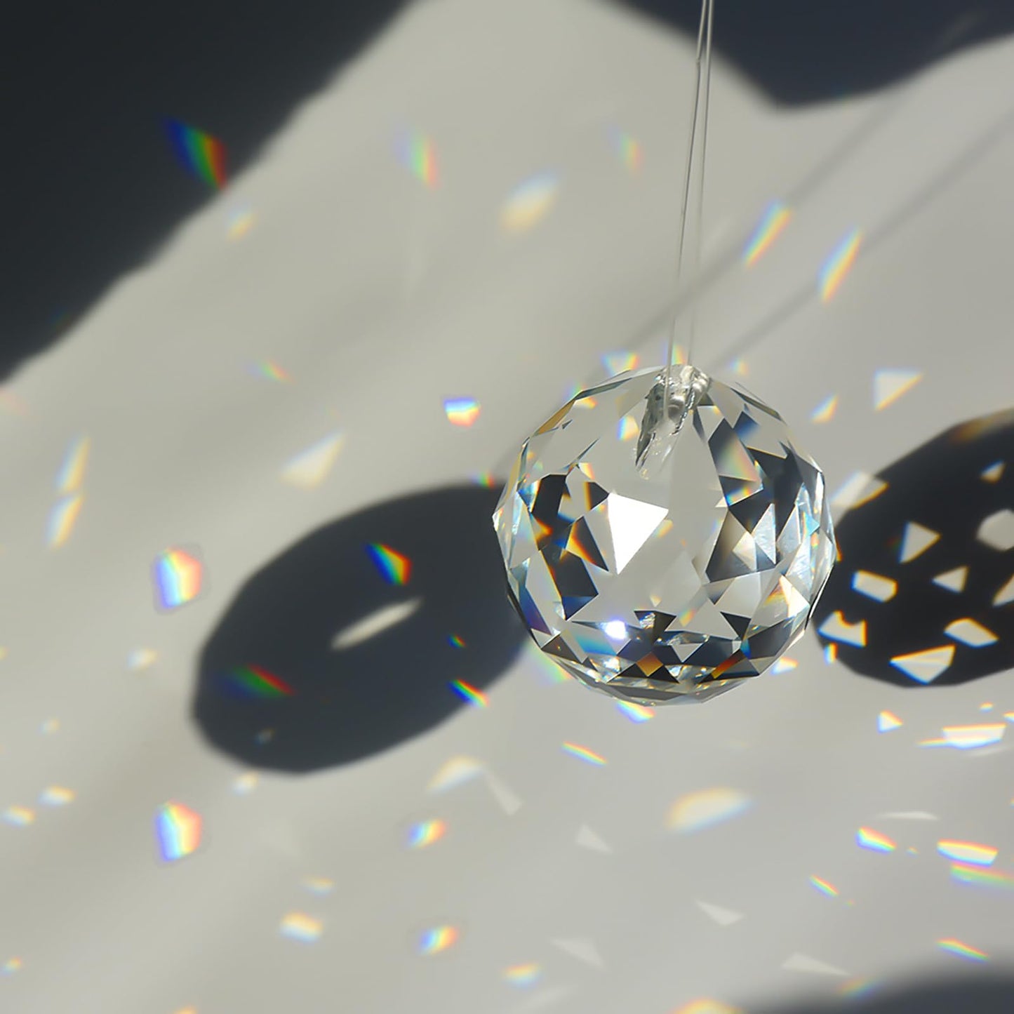 MerryNine 20mm Clear Crystal Ball Prism Sun Shine Catcher Rainbow Pendants Maker, Hanging Crystals Prisms for Windows, for Feng Shui, for Gift (20mm/0.79", 24)
