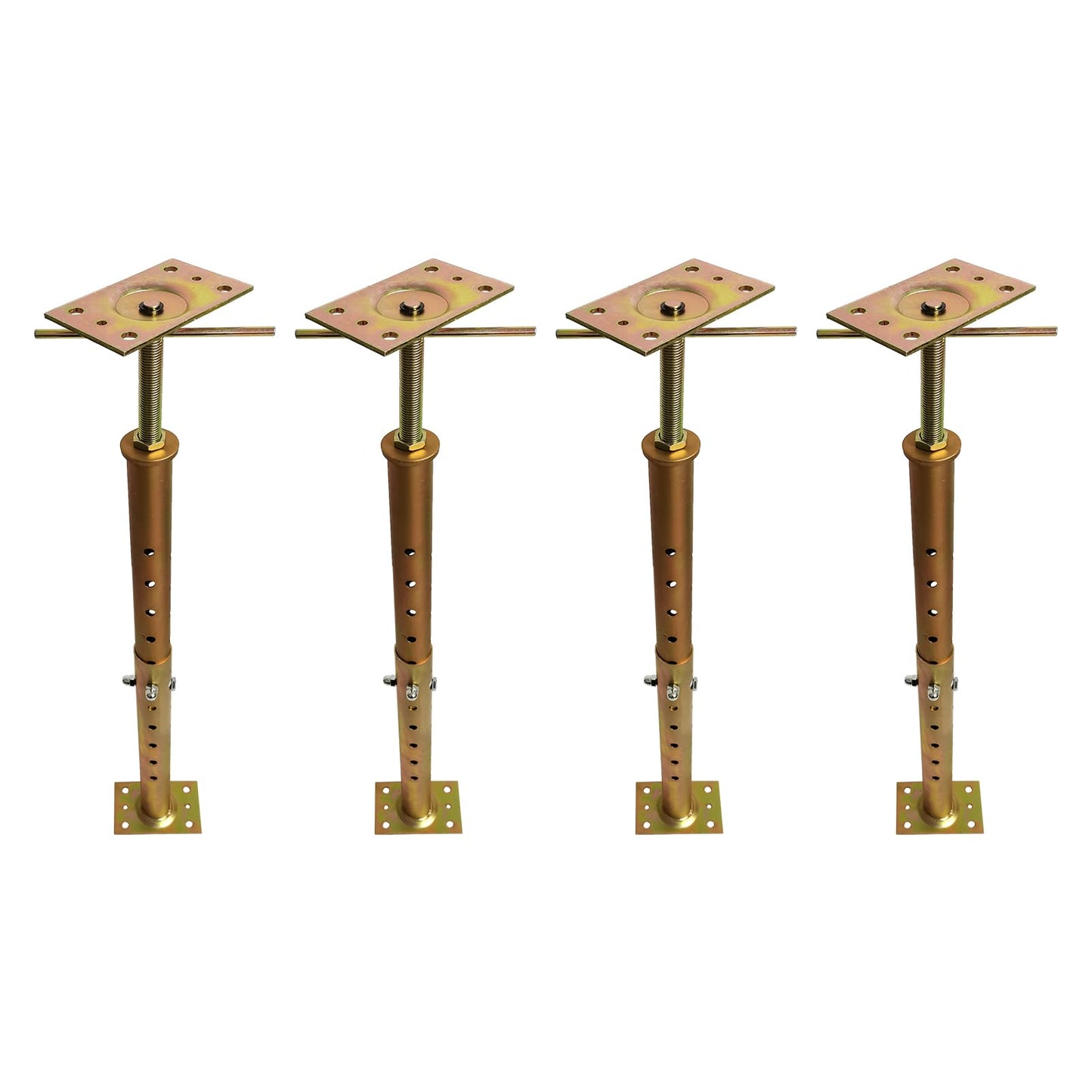 ZANURA 19.7"-35.8" Adjustable House Floor Wall Jack Post Pole Rod Fit for Leveling Lifting Framing Basement Crawlspace Beam Roof, 4 Pack