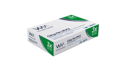 WRAPMASTER 3000 CLING FILM REFILLS - 3 ROLLS, 12" Wide x 1000ft Long