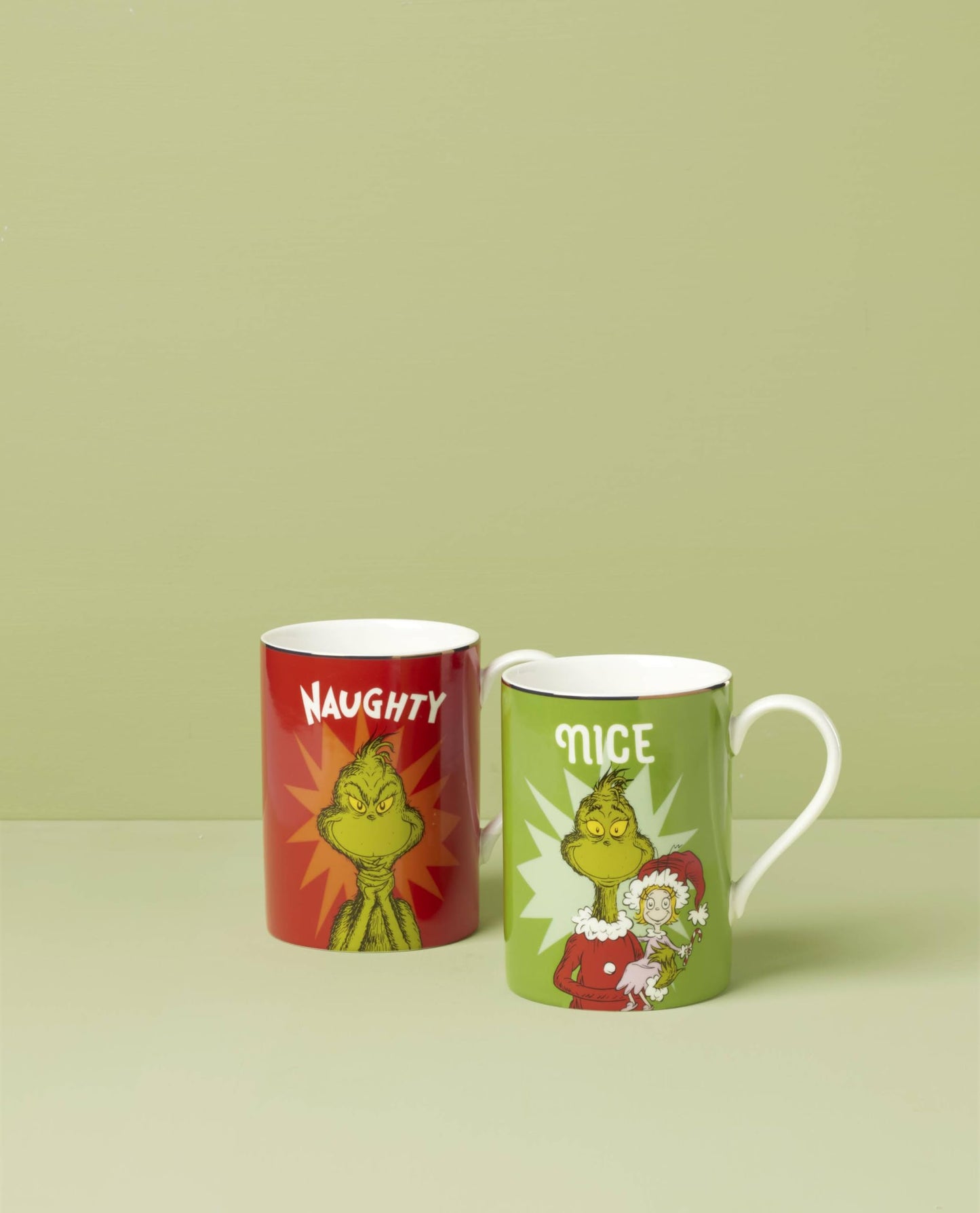 Lenox 897086 Merry Grinchmas Naughty & Nice Mug Set