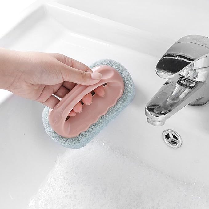 Kitchen Sponge Bathtub Pool Scrub Brush Strong Scouring Dish Washing Cleaning