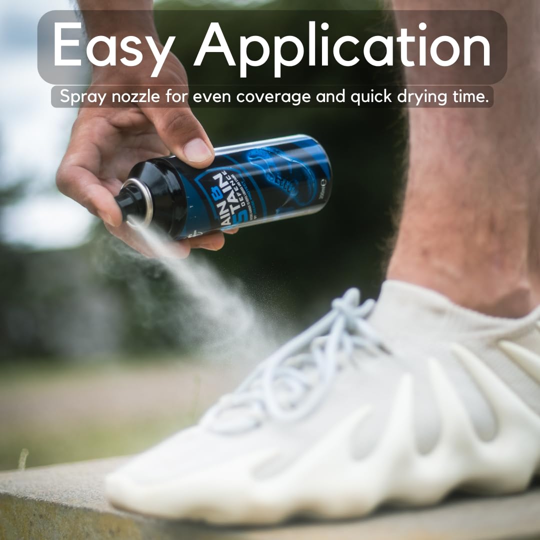 Rain & Stain Protector Spray - Waterproof Your Shoes & Boots Instantly! Suede & Nubuck Care for Trainers, Uggs & More - Easy, Long-Lasting Protection