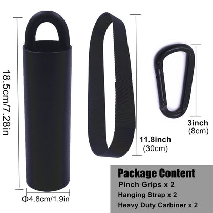 Lights Mountain Pull Up Grips Set of 2 Rock Climbing Holds Set with Hanging Straps and Strong Carabiner, Finger Strengthener，Forearm, Biceps, Ninja Warrior, Back Muscles Training