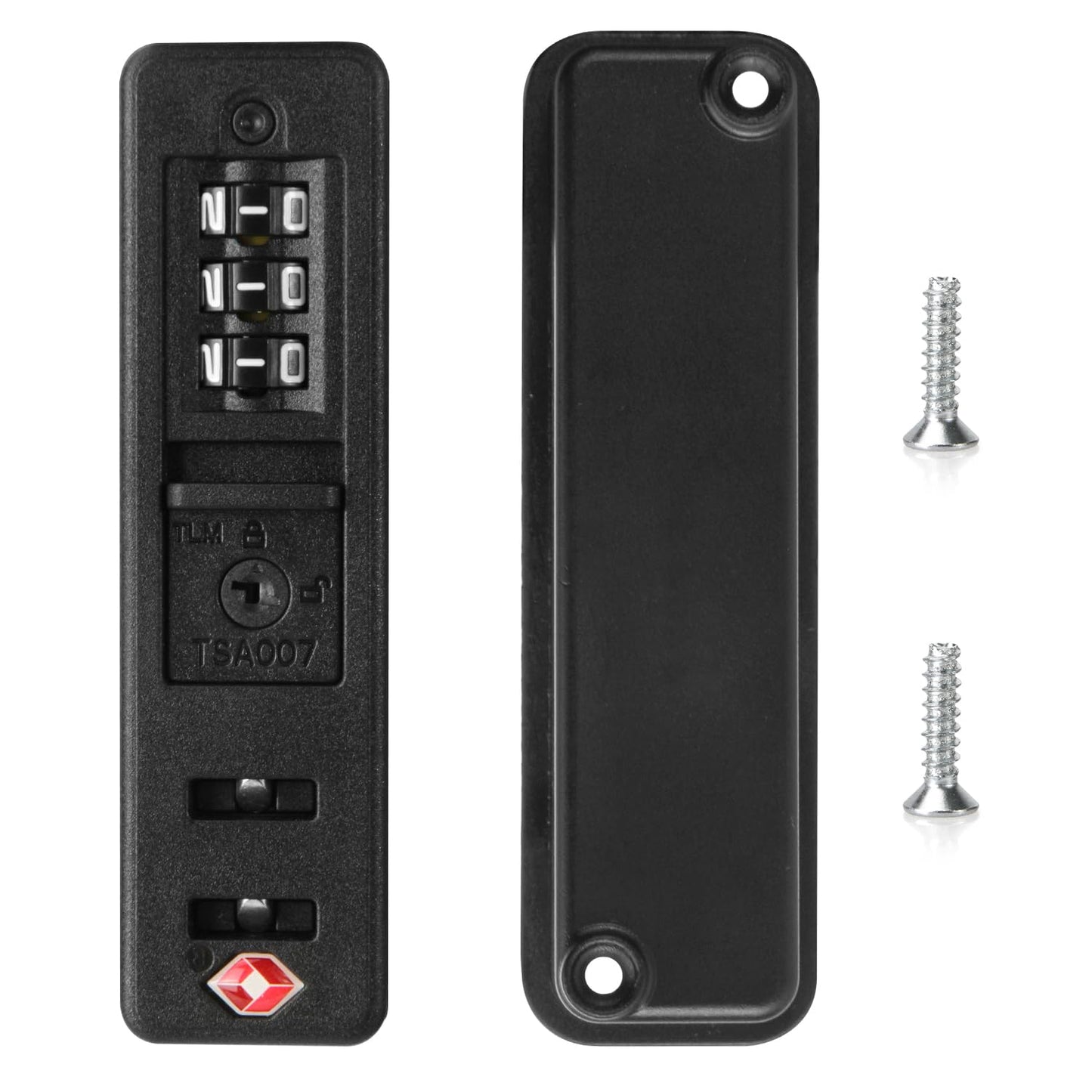 Ech.Apr 2-Pack TSA Locks for Luggage, Luggage Locks TSA Approved, Small Travel Combination Lock for Luggage Bag Backpack Baggage Suitcase, Black EA354N