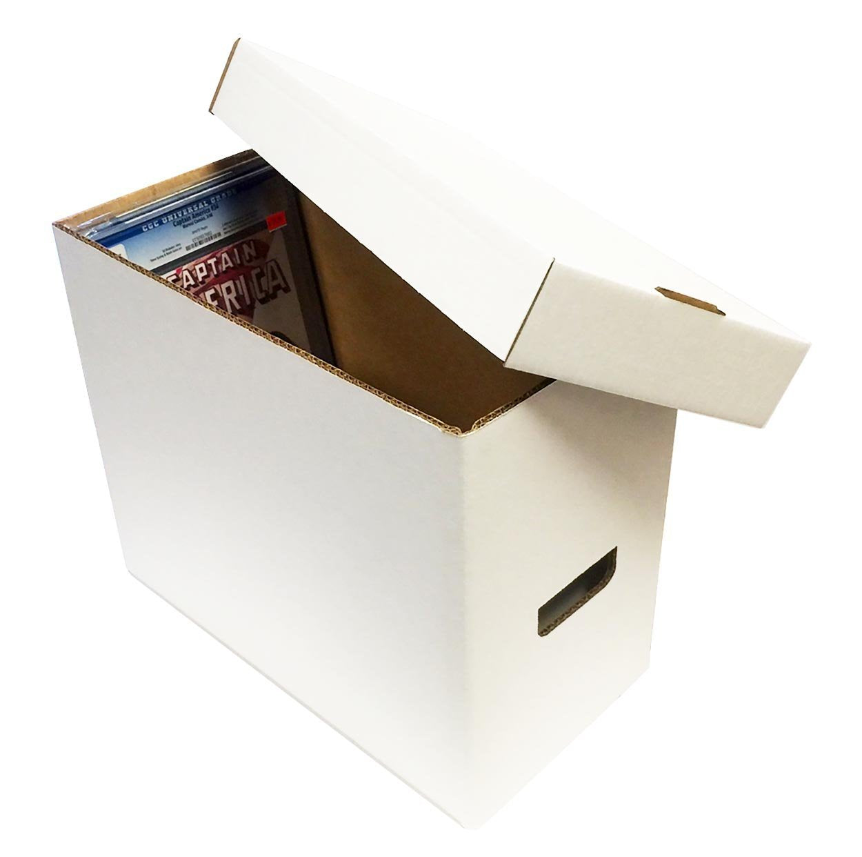 (2) Graded Comic Storage Boxes - Holds 35-40 Graded Comic Books - WHITE by Max Pro