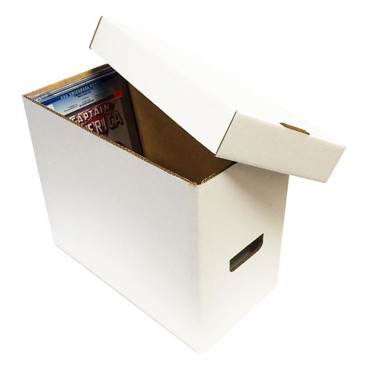 (2) Graded Comic Storage Boxes - Holds 35-40 Graded Comic Books - WHITE by Max Pro