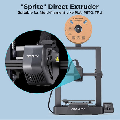 Creality Ender 3 V3 SE 3D Printer with CR Touch Auto Leveling, Sprite Direct Extruder, Dual Z & Y-axis, 250mm/s FDM Speed and 8.66 x 8.66 x 9.84in Print Size - Upgraded for Easy Beginners