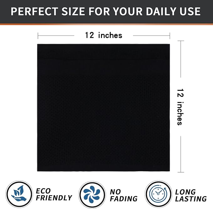 Homaxy 100% Cotton Dish Cloths, 8 Pack