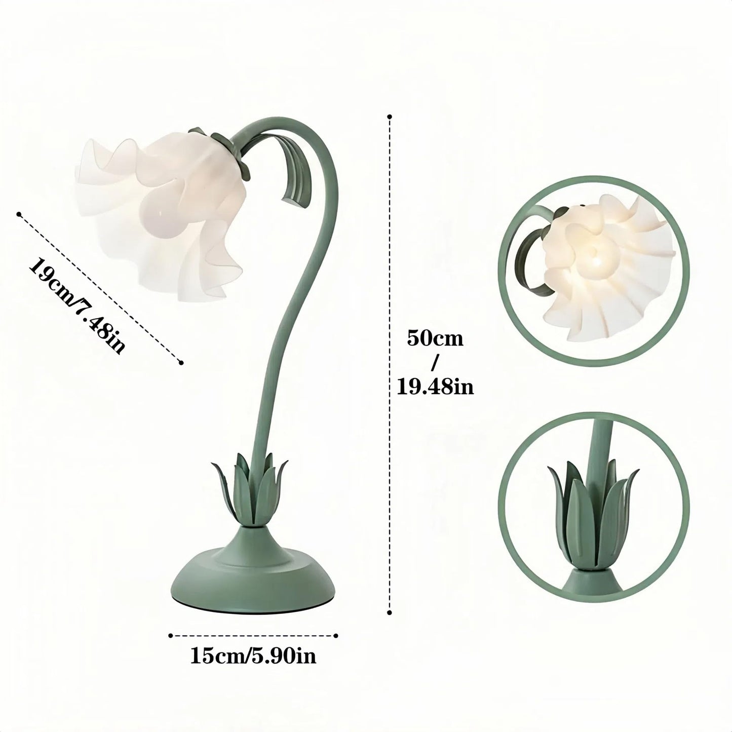 Table Top Grow Light for Indoor Plants – Decorative Desk Plant Light for Succulents Bonsai Cactus, Adjustable Desktop Grow Lights with Base, Cute Office Mini Grow Lamp