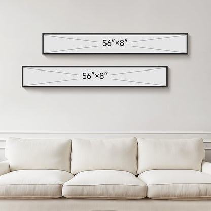 Long Narrow Framed Neutral Abstract Vertical Wall Art Set, 2 Piece Modern Canvas Prints Paintings Artwork for Walls, Beige and Brown Minimalist Pictures for Hallway Entryway Living Room Bedroom Decor