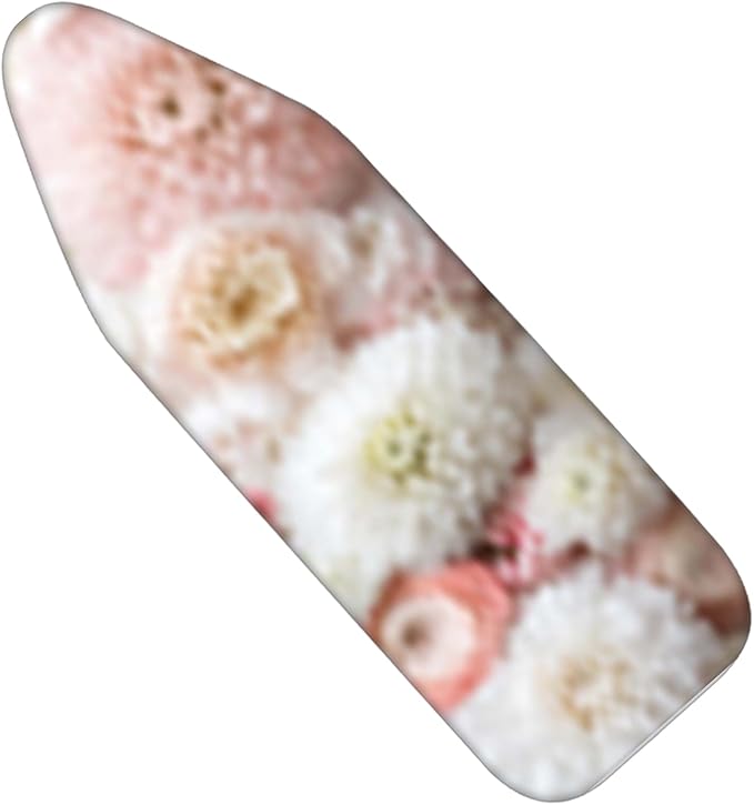 Nuxovilar Pink and White Blooming Flowers Ironing Board Cover, This Cover Fits