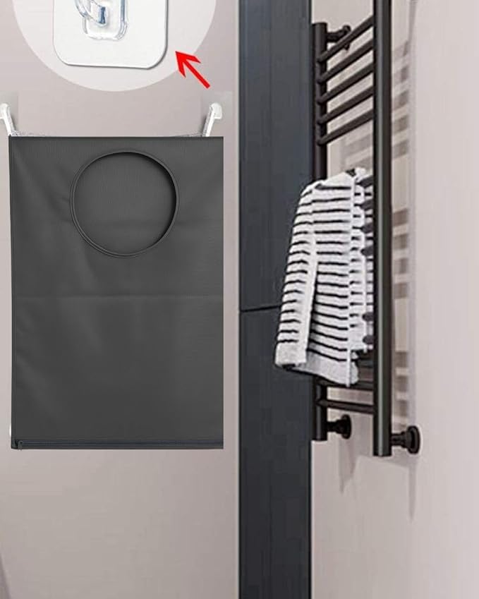 Hanging Laundry Hamper Bag – Space-Saving Dirty Clothes Storage