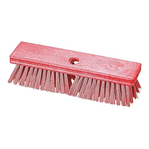 SPARTA Plastic Floor Scrub Brush, Brush Head Only, Deck Brush