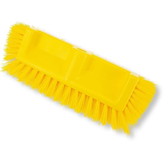 SPARTA Multi-Level Tile Scrub Brush 12" Wide Brush Head, Heavy-Duty Tile