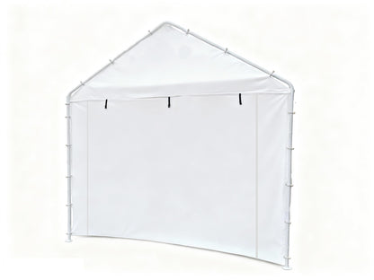 Rutile 10x20 Carport Replacement Sidewall, 180G PE Waterproof & UV Protected Sidewall Cover (White, Sidewall kit Panel Set of 4 w/o Mesh Windows)