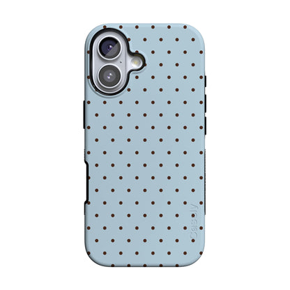 Casely iPhone 17 Case | Blue Stripes | Sunday Best | Compatible with MagSafe | Bold Protective Design