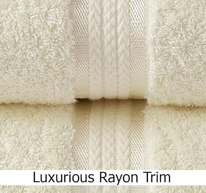 Cotton Craft Ultra Soft 12 Pack Wash Cloths 12x12 Ivory Weighs 2 Ounces Each