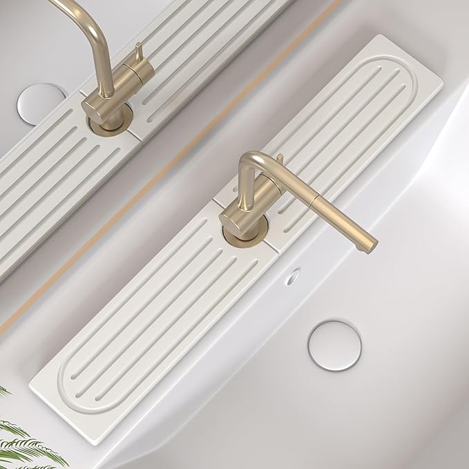 Kitchen Faucet Mat, Diatomite Sink Faucet Mat Splash Guard