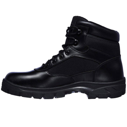 Skechers Men's Wascana Benen Boots, Black Leather W/Textile, 7 UK