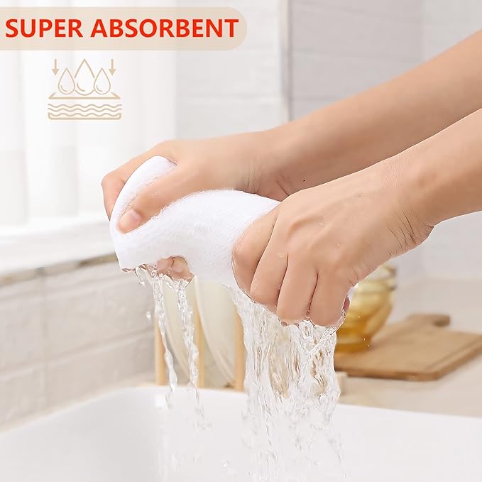 Kitinjoy 100% Cotton Waffle Weave Kitchen Hand Towels