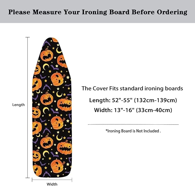 Pumpkin Moon Ironing Board Cover and Pad