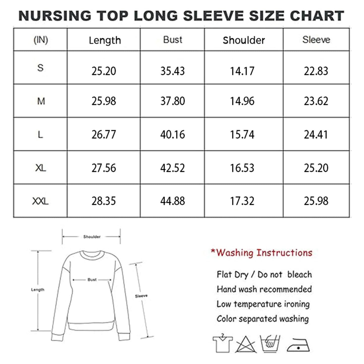 Bearsland Women's Nursing Shirt Long Sleeve Round Neck Breastfeeding Top, Black & Army Green & White Stripes, L