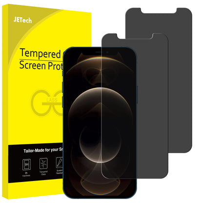 JETech Privacy Screen Protector for iPhone 11 and iPhone XR 6.1-Inch, Anti Spy Tempered Glass Film, 2-Pack
