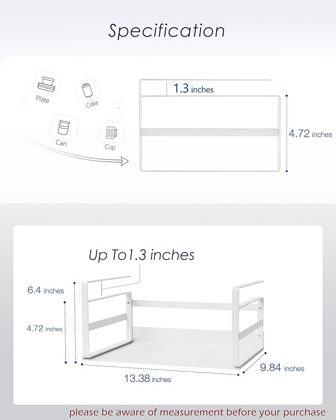 Nxconsu 2Pack Under Shelf Storage Basket Organizer Hanging Holder