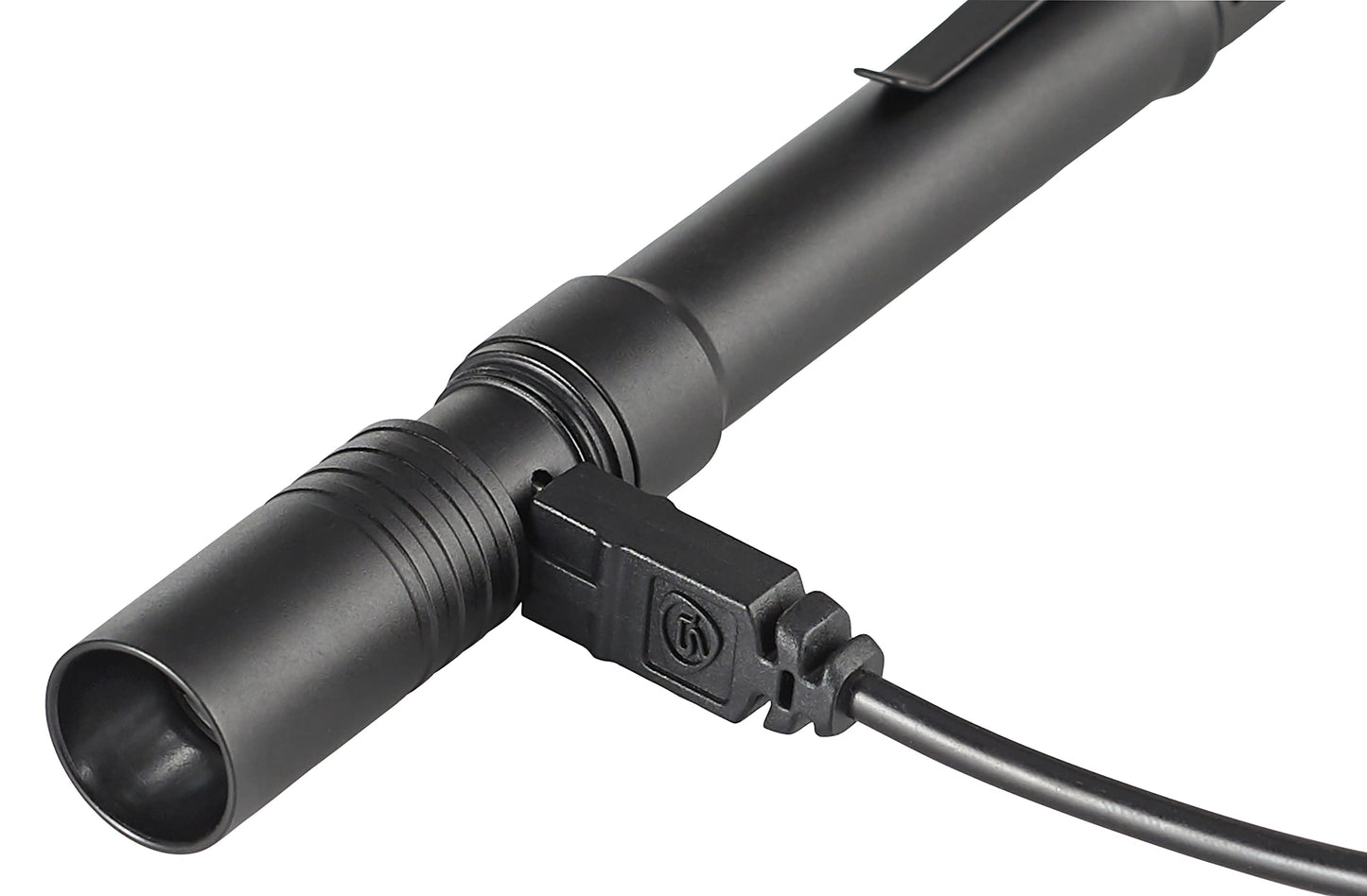 Streamlight 66133 Stylus Pro USB 350-Lumen Rechargeable Penlight with 120V AC Cord, Nylon Holster, Black