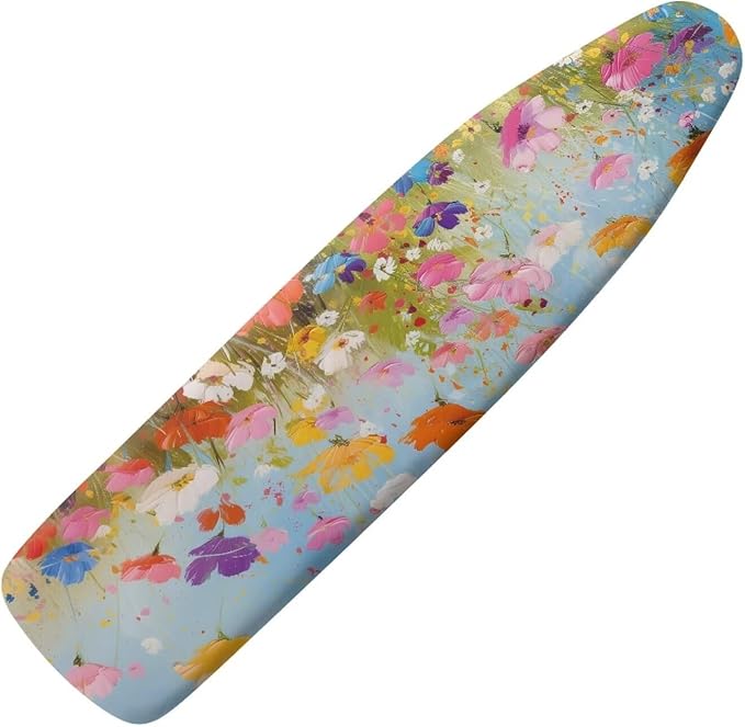 Flower Butterfly Ironing Board Cover and Pad Heat Reflective Stain Resistant