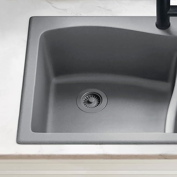 3-1/2 Inch Polymer Urban Gray Sink Drain Assembly