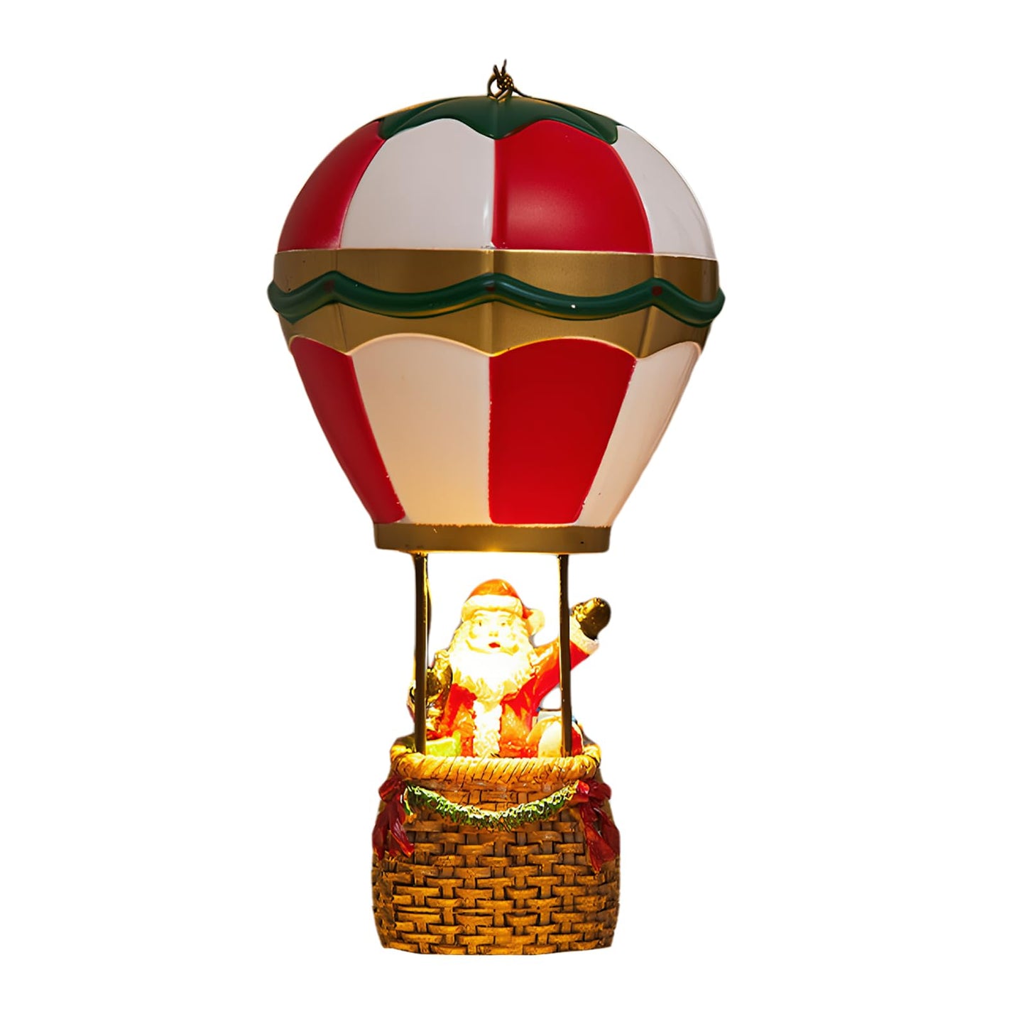 7" Parachute Santa Claus Figure Portable Desktop Night Light Cute Christmas Ornament Home Dorm Decorations Funny Santa Figurine Bedside Lamp Holiday Party Indoor Fireplace Bedroom Decor Xmas Gift